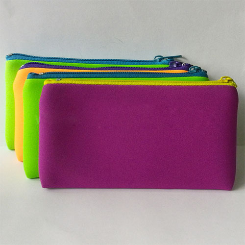 neoprene zipper pencil bag