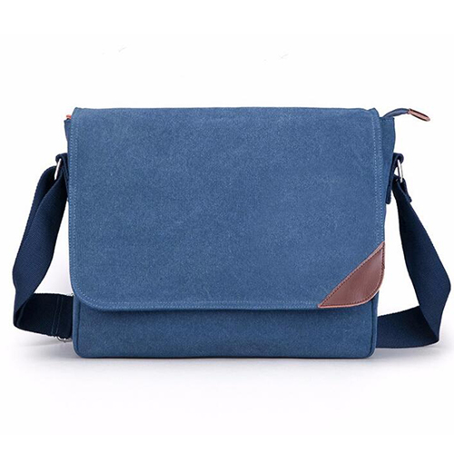 cotton canvas messenger bag