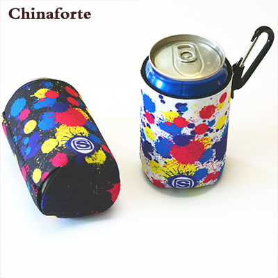 customized neoprene stubby holder with hook