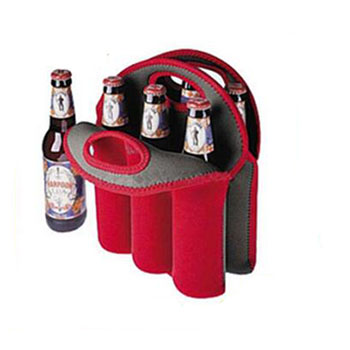 6 bottle neoprene beer wine gift bag